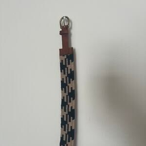 Braided Leather Waist Belt